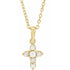 14k-yellow-cultured-white-seed-pearl-&-.07-ctw-natural-diamond-cross-16-18"-necklace