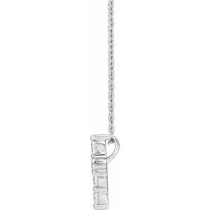 1/4 ct Lab-Grown Diamond Cross Necklace