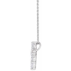 1/4 ct Lab-Grown Diamond Cross Necklace