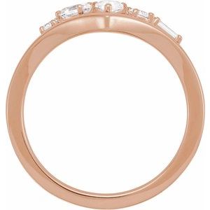 1/2 ct Lab-Grown Diamond V Ring