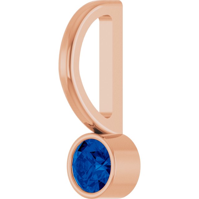 14k-rose-lab-grown-blue-sapphire-charm/pendant