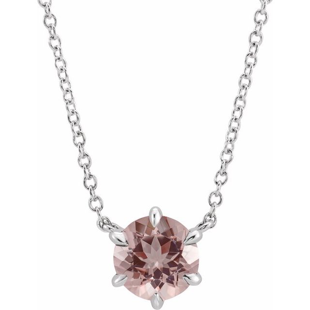 14k-white-natural-pink-morganite-solitaire-18"-necklace