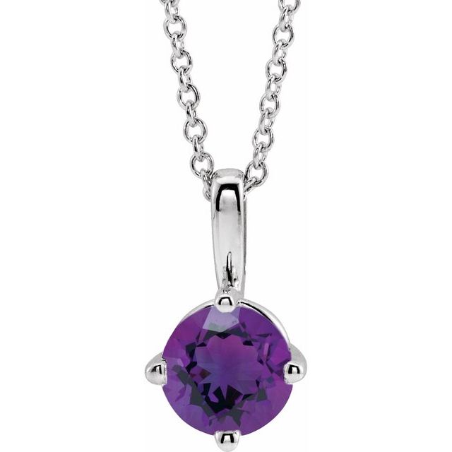 14k-white--natural-amethyst-solitaire-16-18"-necklace