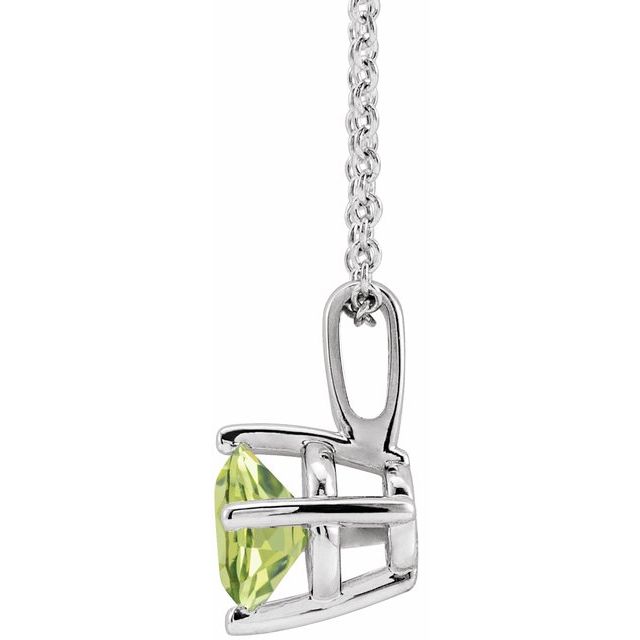 14k-white--natural-peridot-solitaire-16-18"-necklace