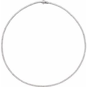 5 7/8 ct Diamond Line Necklace