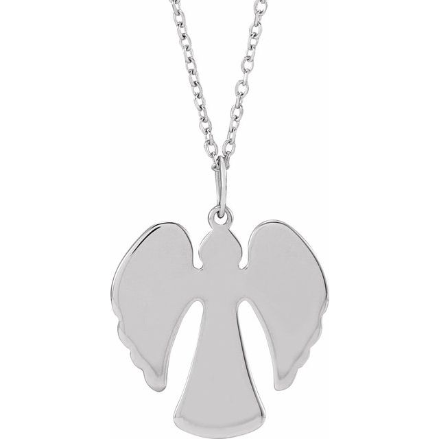 14k-white-angel-16-18"-necklace