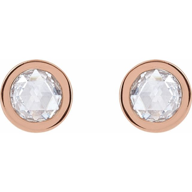 14k-rose-rose-cut-stuller-lab-grown-moissanite-bezel-set-solitaire-earrings