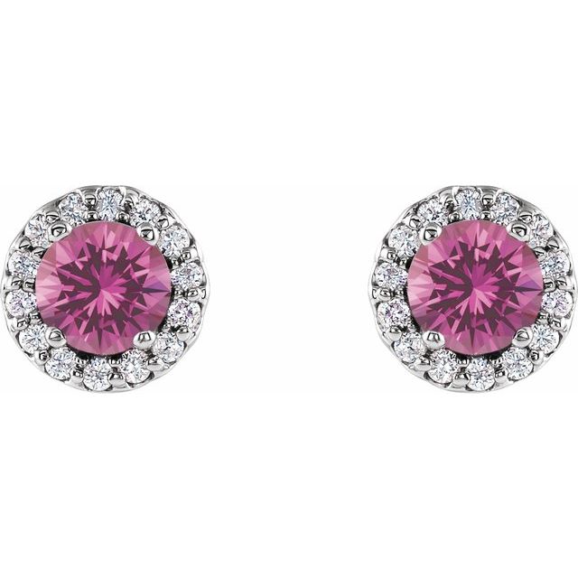 14k-white--natural-pink-sapphire-&-1/10-ctw-natural-diamond-earrings