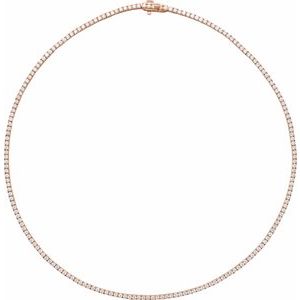 5 7/8 ct Diamond Line Necklace