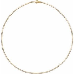 5 7/8 ct Diamond Line Necklace