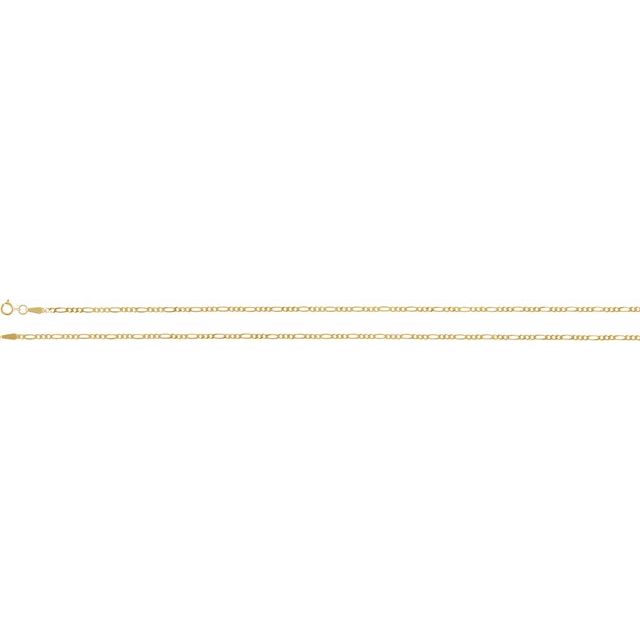 14k-yellow--diamond-cut-figaro-16"-chain