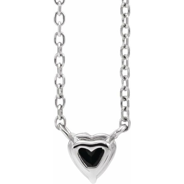 sterling-silver-natural-black-onyx-heart-16-18"-necklace