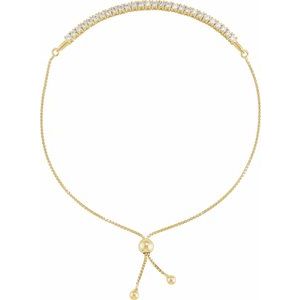 1 ct Lab-Grown Diamond Bolo Bracelet
