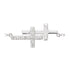 sterling-silver-imitation-cubic-zirconia-double-sideways-cross-16-18"-necklace