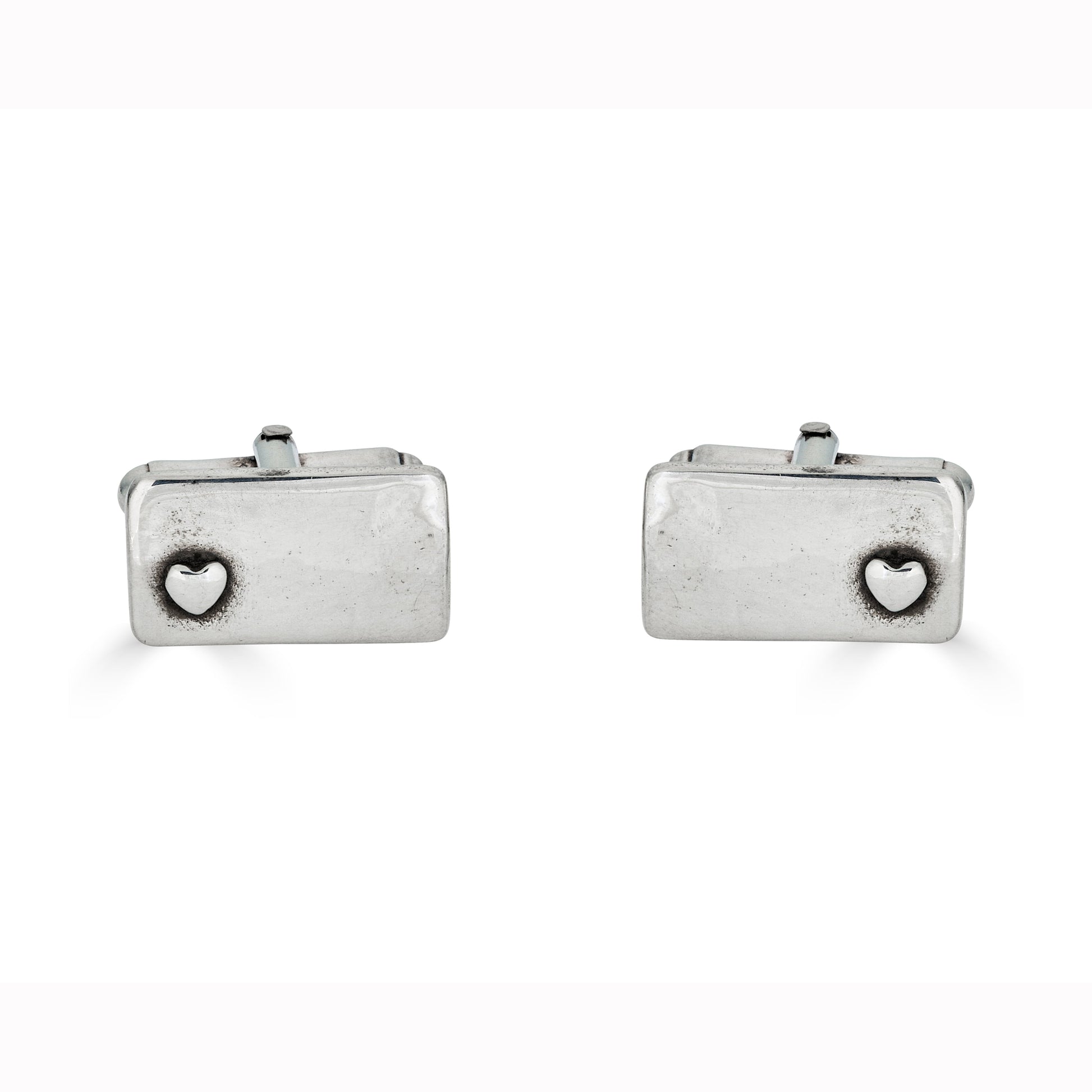 rectangle-heart-cufflinks