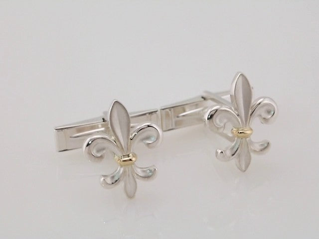 sterling-silver-fleur-de-lis-cuff-links-pair