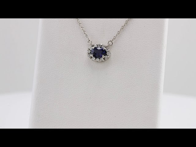 14k-white--natural-blue-sapphire-&-.05-ctw-natural-diamond-16"-necklace