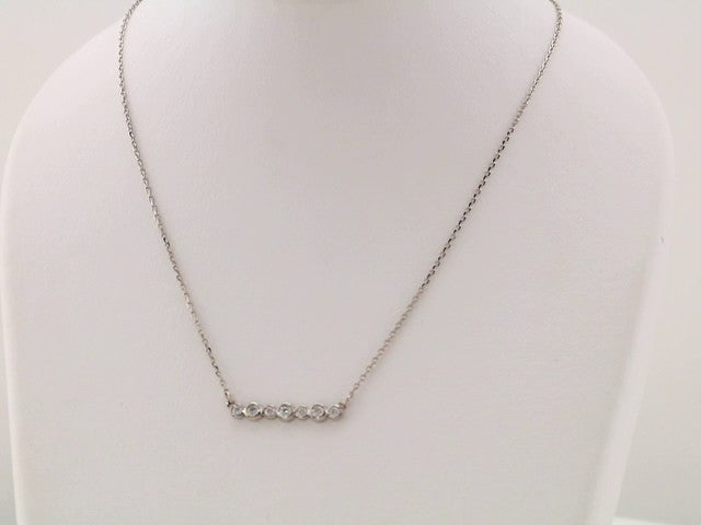 14k-white-1/5-ctw-natural-diamond-bezel-set-bar-16-18"-necklace