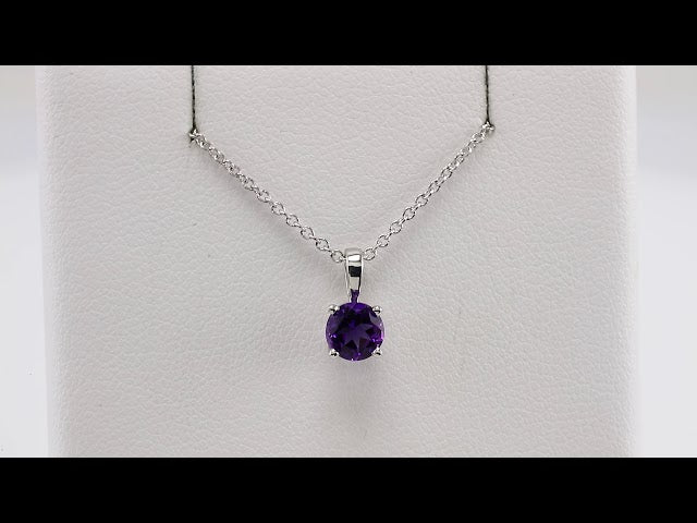 sterling-silver--imitation-amethyst-16-18"-necklace