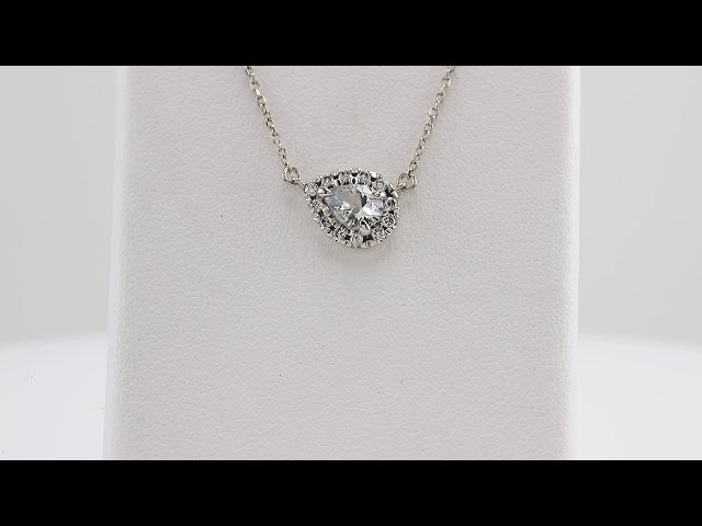 14k-white--natural-white-sapphire-&-1/8-ctw-natural-diamond-16"-necklace