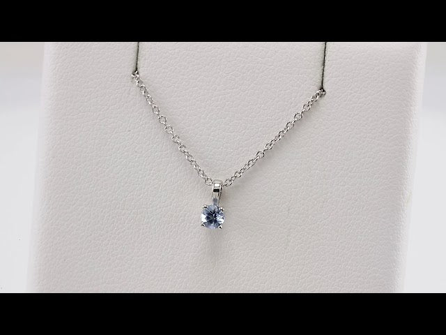 sterling-silver--imitation-aquamarine-16-18"-necklace