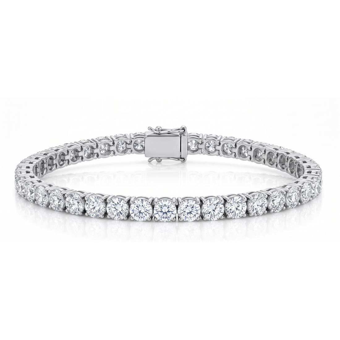 5 ct Lab-Grown Diamond Tennis Bracelet in 14K White Gold