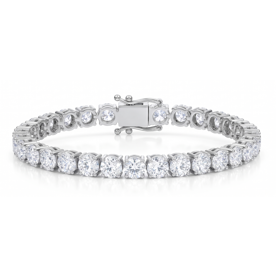18 ct Lab-Grown Diamond Tennis Bracelet in 14K White Gold